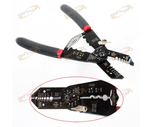 9" Crimping Tool Stripping Hand Tool 8 to 18 AWG